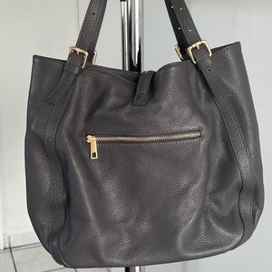 New genuine leather gray purse